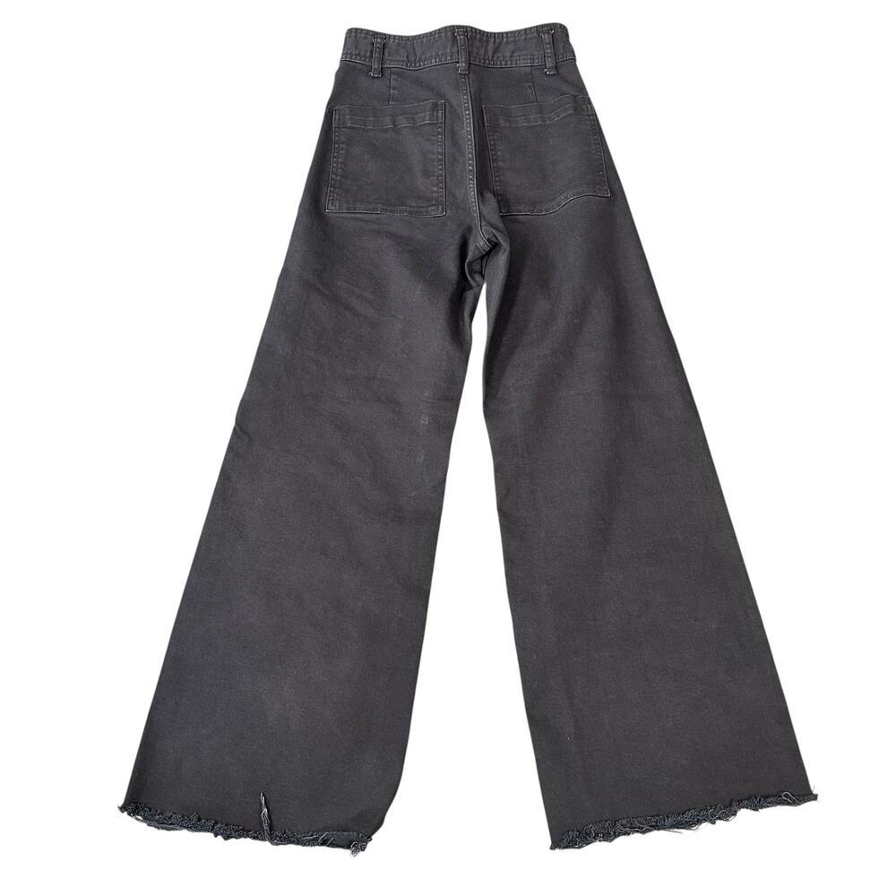 Zara Women's High Waisted Black Wide Leg Jeans Size 4 - Picture 2 of 7